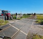 Tractor collides with train carrying 40 people in Lancashire