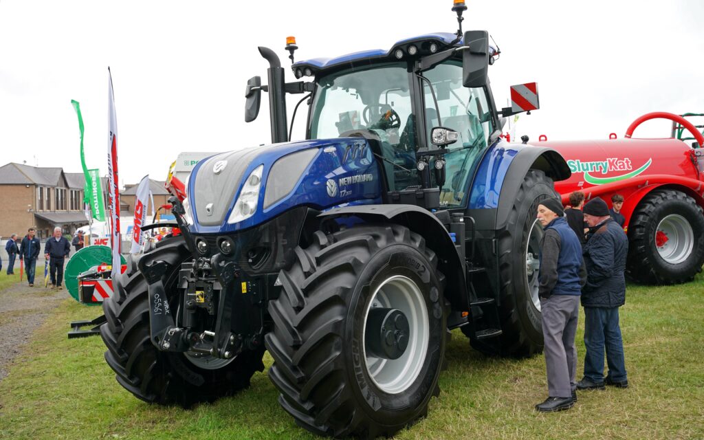 Tractor at trade show