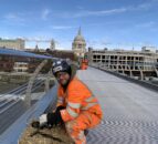 Ancient tradition sees straw bale return to a London bridge