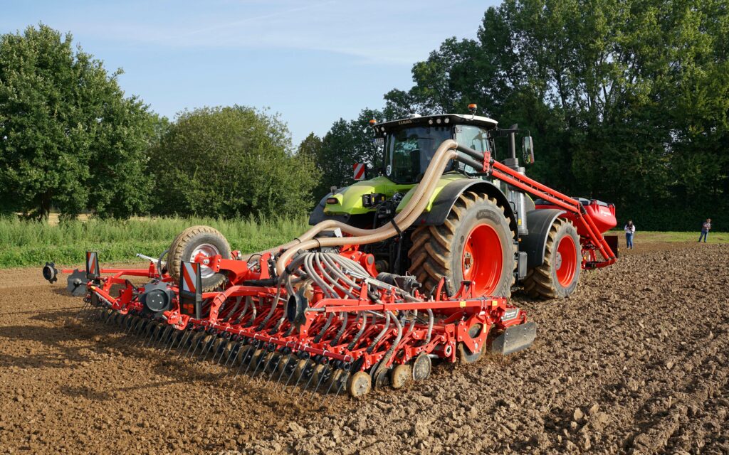 Tractor and cultivator from machinery industry